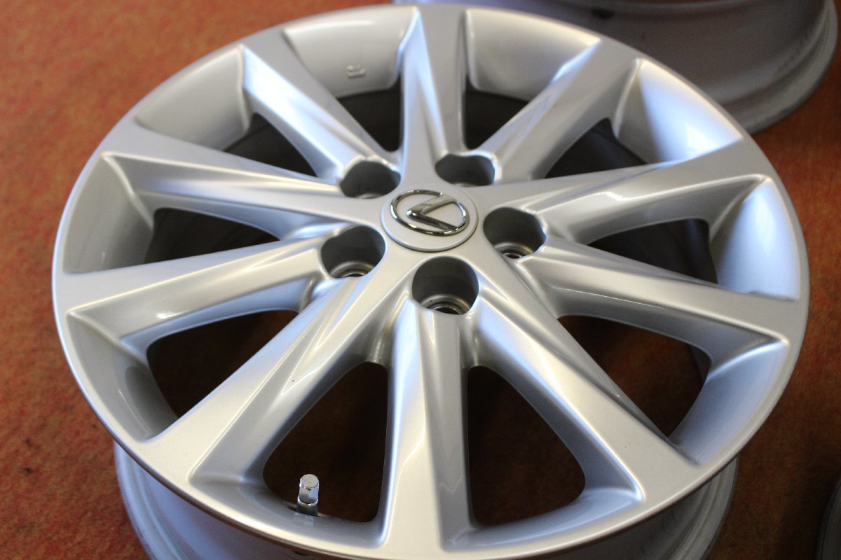 ★☆ レクサス CT200h純正 LEXUS 希少品 程度良です！★☆ 16×6J +45 PCD100/5H 4本 ★迅速発送 店頭受け取りも対応 長野県_画像4