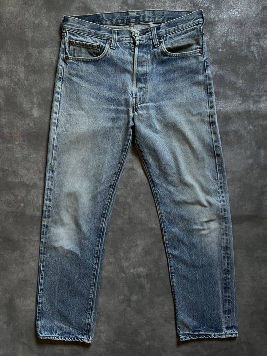 80s LEVIS 501 赤耳（RED LINE）希少サークルRタブボタン裏刻印524 伸縮率10%W32ヴィンテージ ビンテージ オリジナル黒カン66前期後期 BIGE_画像1