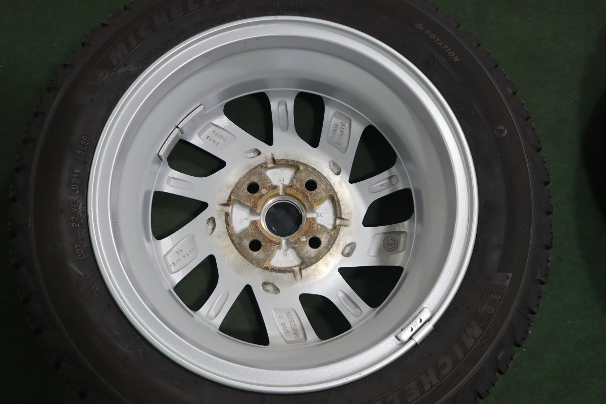 0474◆ 日産純正 デイズ・デイズルークス等　'20製 155/65R14 冬タイヤ付き　ミシュラン_画像3