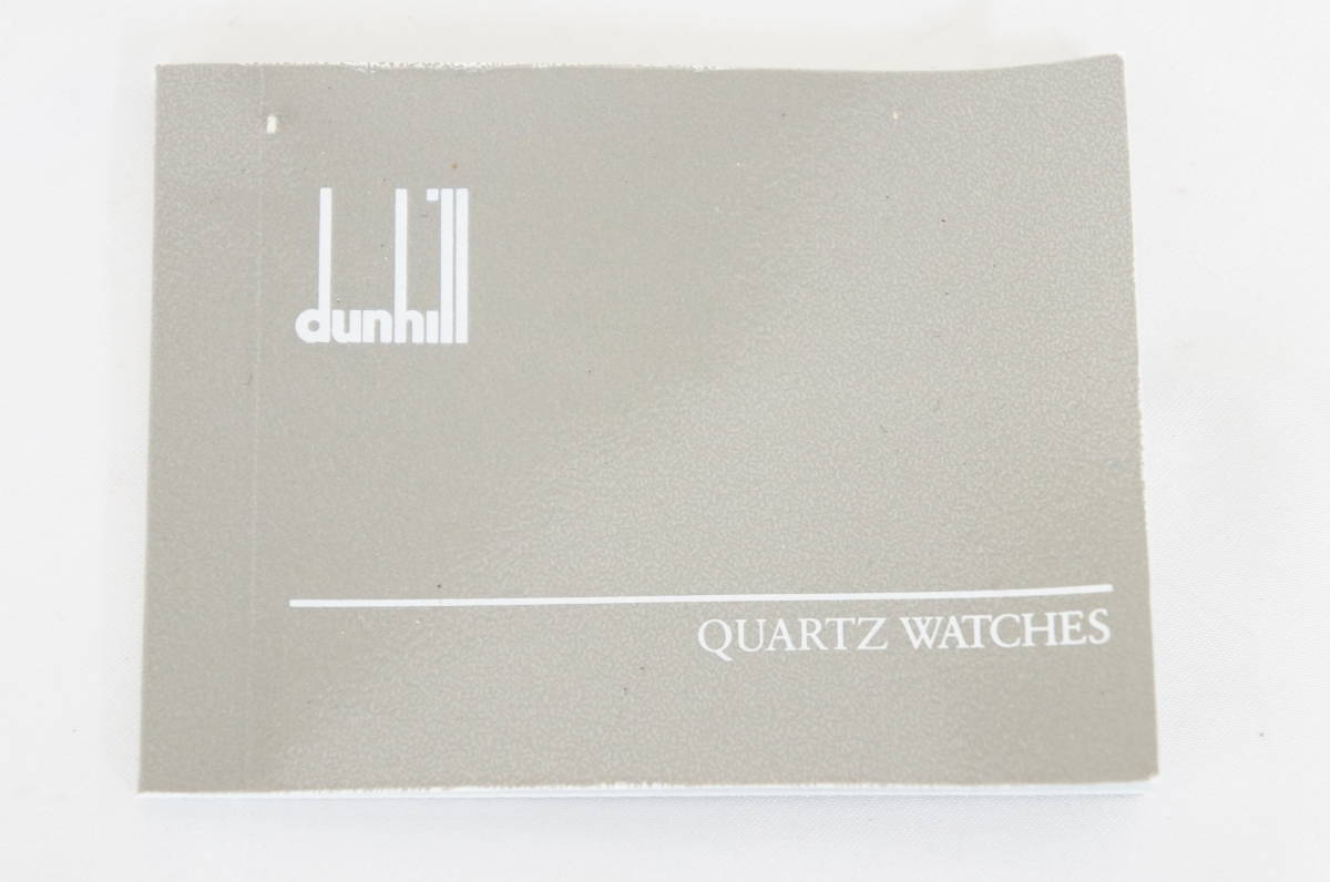 電池交換済 稼働品 dunhill ダンヒル 18CT GOLD 金無垢 総重量:約72.4g ボーイズ クォーツ 腕時計 ケース 取説 余りコマ付き 7011106011_画像9
