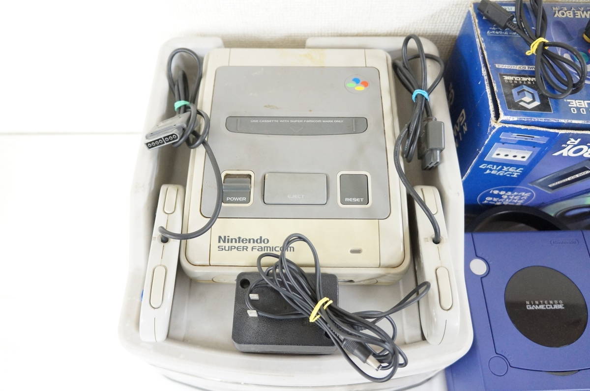 Nintendo 任天堂 スーパーファミコン DOL-001 ゲームキューブ NUS-001 ニンテンドー64 ゲーム機 本体 セット ソフト20点付き 2611251411_画像2