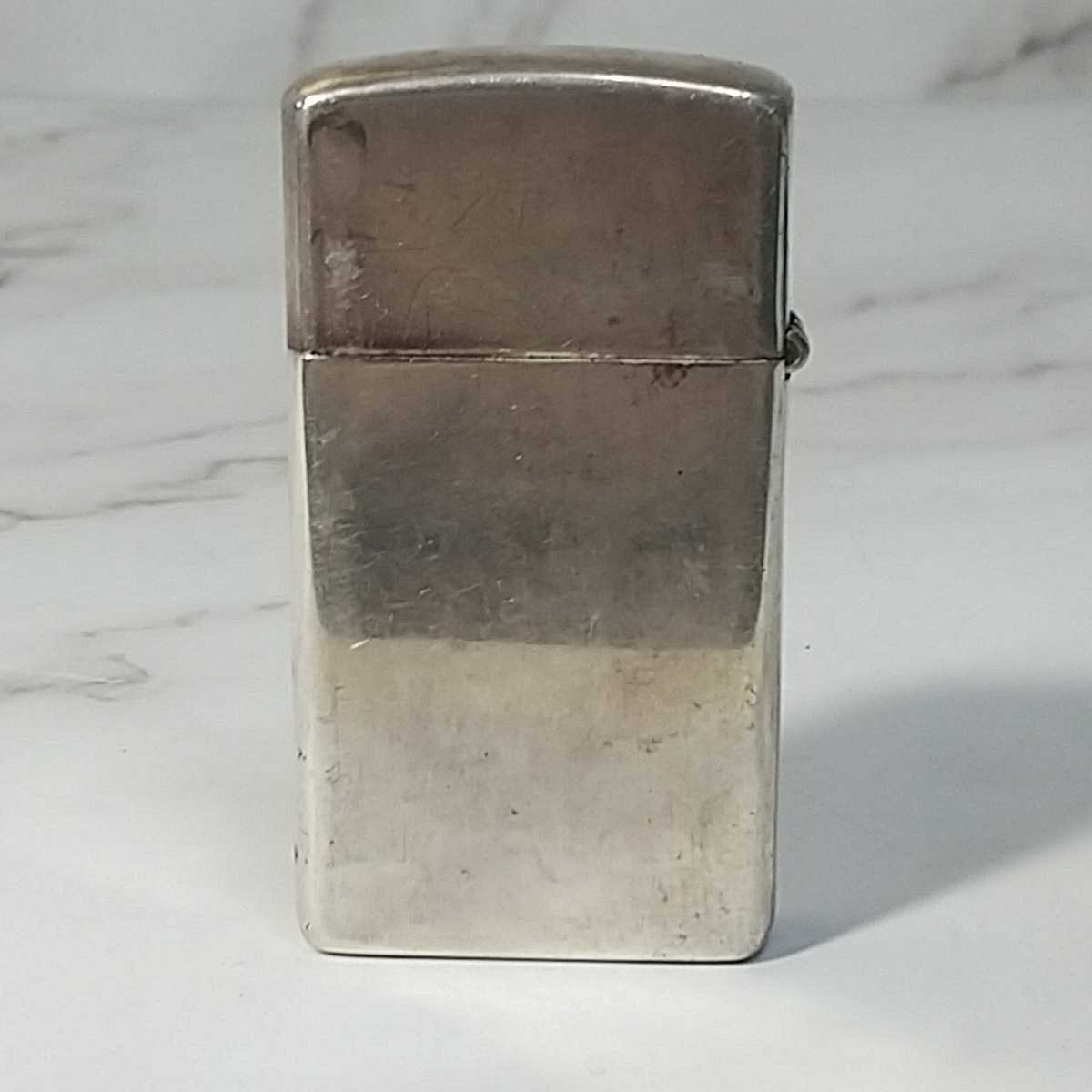 210◆同梱NG◆Zippo ジッポーライター STERLING SILVER 2016年製 オイルライター スターリングシルバー 喫煙具 喫煙グッズ 火花OK 現状_画像3