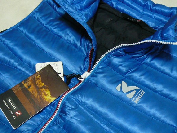 新品MILLETミレー[BastilleDownVest]バスティーユダウンベストLブルー\25300_画像3