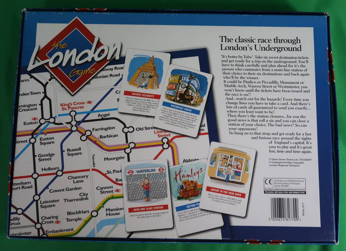 Toy Brokers Under Ground The LONDON Game London ground under iron board game 8177