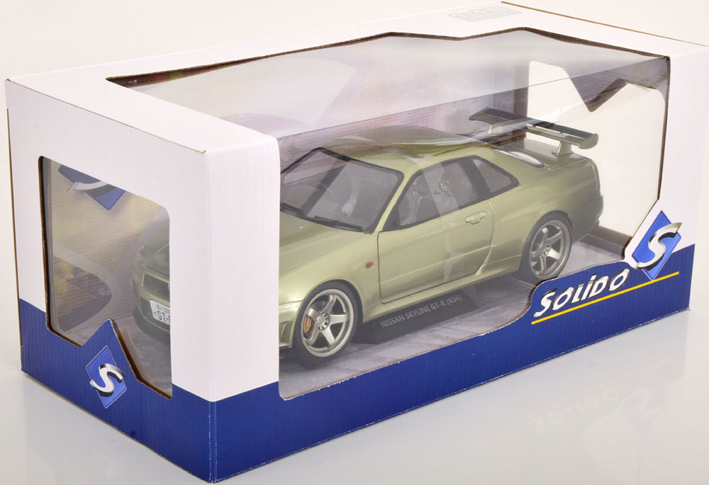 solido 1/18 Nissan Skyline GT-R R34 1999　ライトグリーン　日産　スカイライン_画像5