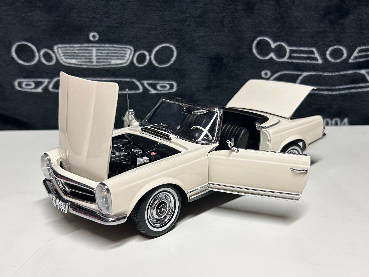 norev 1/18 Mercedes Benz 230 SL (W113) Convertible 1963　ホワイト　メルセデス　ベンツ　ノレブ_画像6