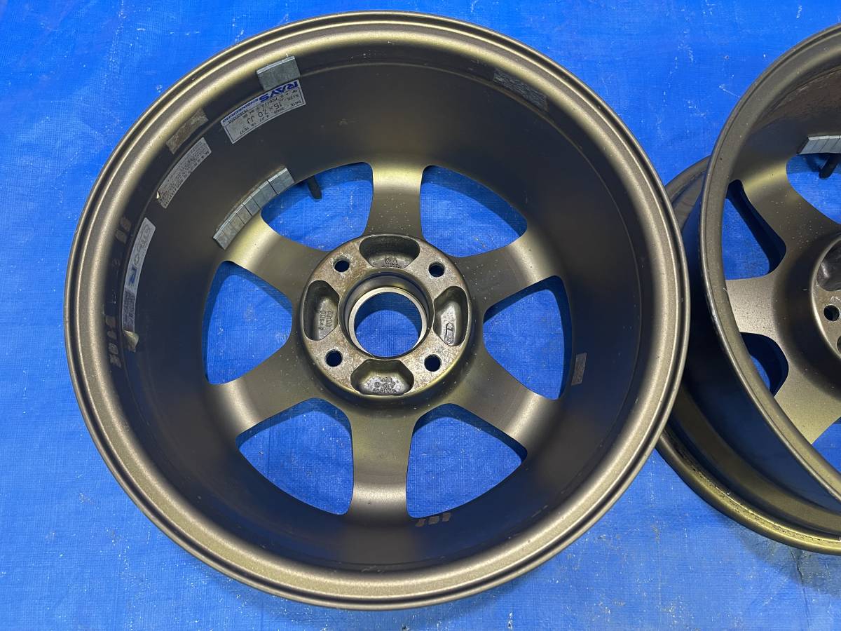 □希少廃盤レアサイズRAYSボルクレーシングTE37鍛造15_7J ±0_114 □希少廃盤レアサイズRAYSボルクレーシングTE37鍛造15_7J ±0_114