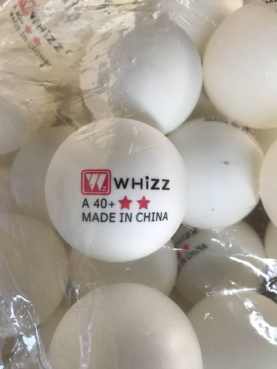 卓球　訓練用ボール　　プラスチック(ABS樹脂)　　 練習用球 白 WHiZZ 40mm 　　2スター　　100球_画像4