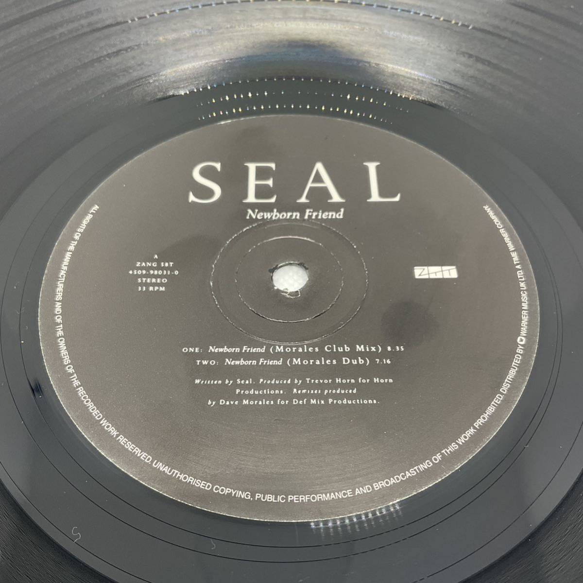 レコード 12'' Seal Newborn Friend / ZTT ZANG 58T 美盤 ハウス_画像3