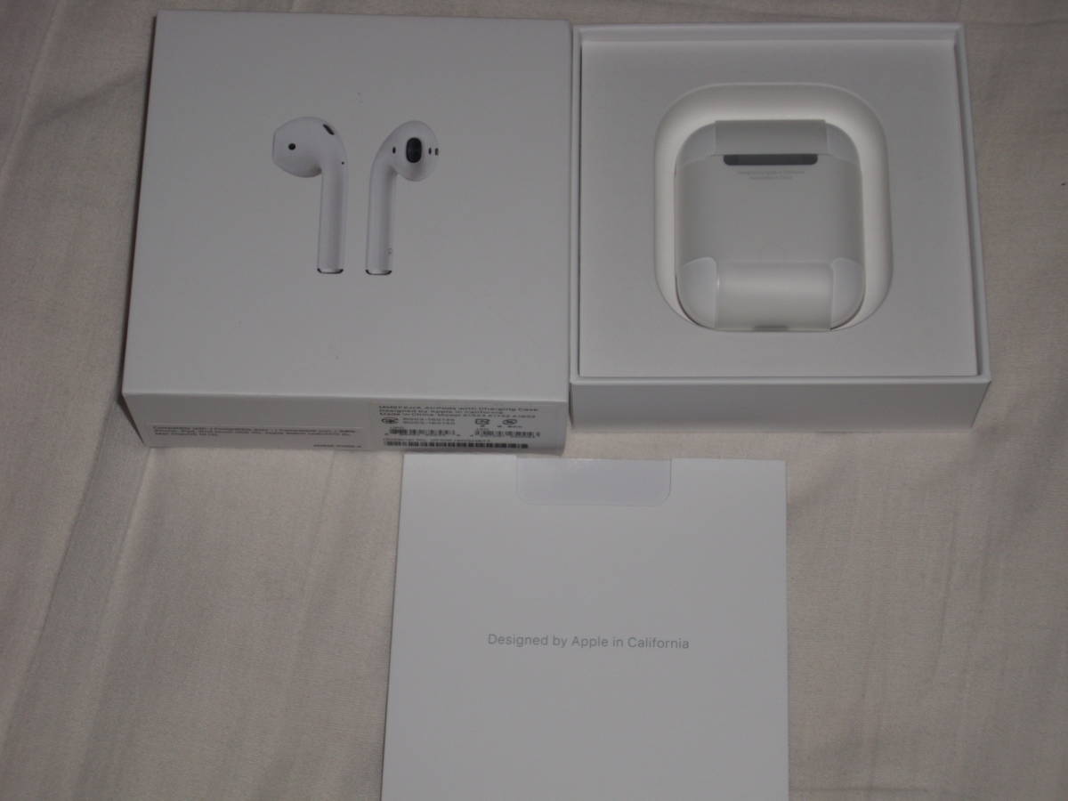 ☆Apple正規貨AirPods二手美品（避雷針少）*    原文:☆Apple正規品　AirPods 中古美品（Lightningケーブル無し）☆