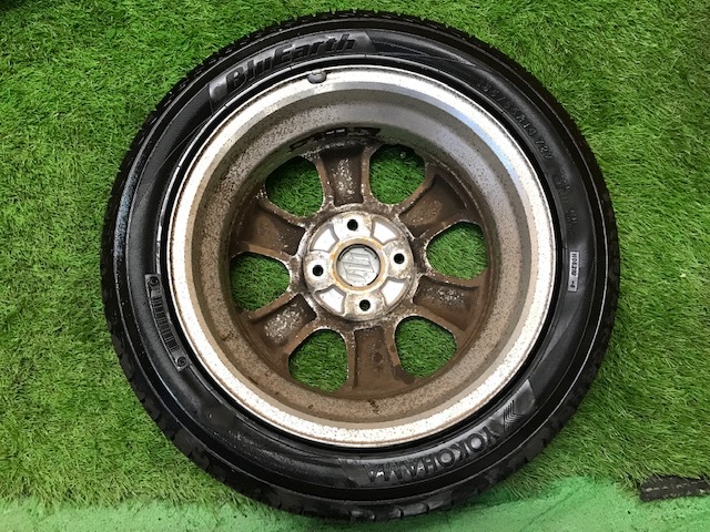 【長野発★N178】スズキ純正 4穴 14×4,5 ヨコハマ / ブルーアース 165/55R14 格安☆売切_画像4