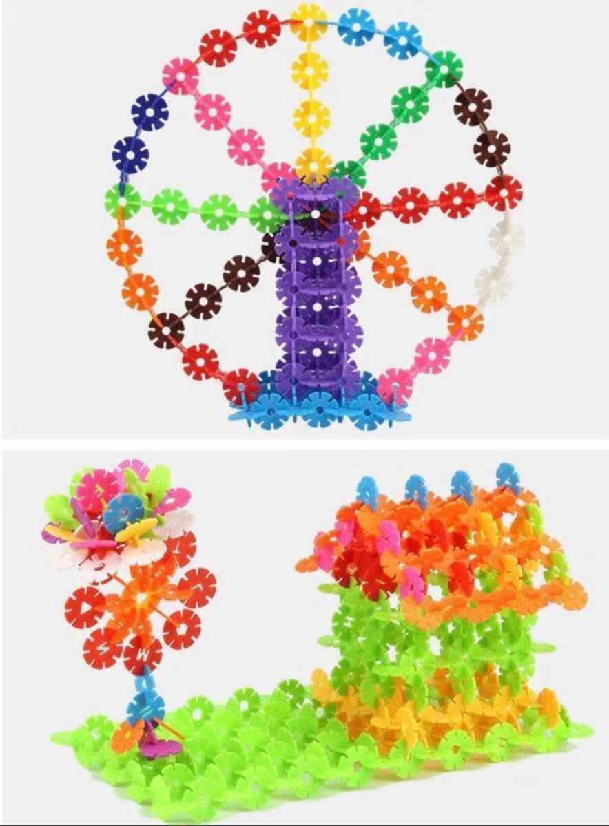 知育玩具パズル　100個入り　おもちゃ　玩具　カラフル　子ども　ブロック
