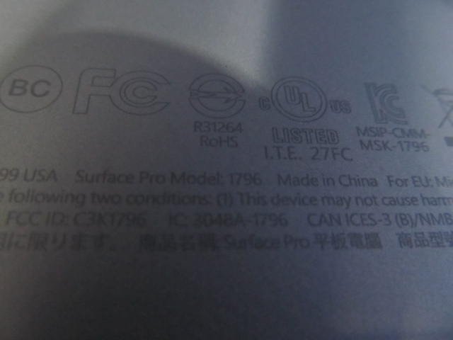 o1262/ノートPC/Microsoft Surface 1796_画像9