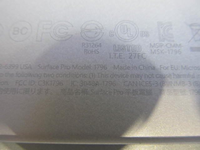 o1265/ノートPC/Microsoft Surface 1796_画像8