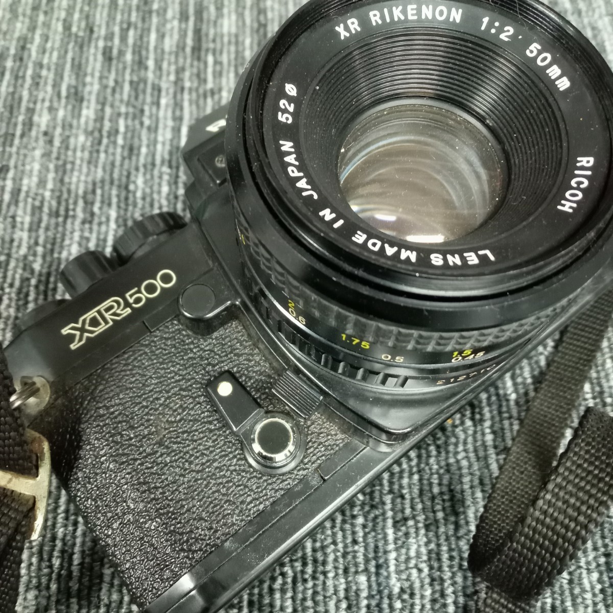 北山10月No.50 カメラ RICOH リコー XR500 動作未確認 ケース付き フィルムカメラ コンパクトカメラ レンズ _画像5