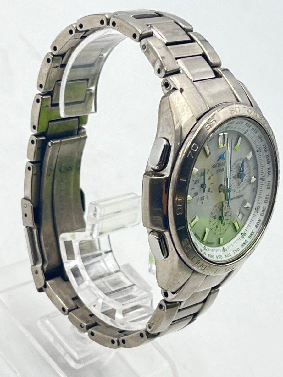 曽我部10月No.167 腕時計 CASIO カシオ OCEANUS 動作未確認 シルバー系 メンズ腕時計 ブランド時計 ウェーブセプター_画像5