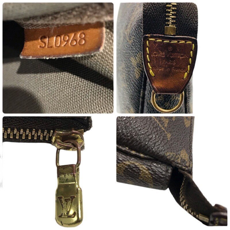 LOUIS VUITTON ルイ・ヴィトン モノグラム ポシェット アクセソワール M51980 初期型 金具片方 ストラップ欠品 上品 【中古品】 U2311K290_画像6