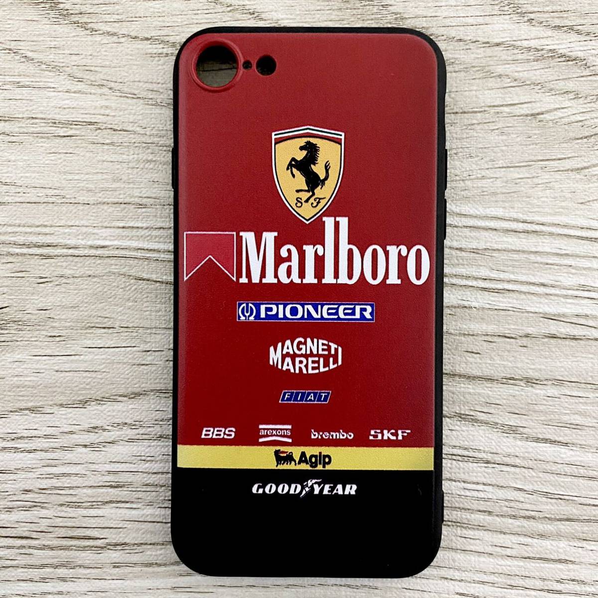 マールボロ フェラーリ iPhone 8 / 7 / SE ケース F1 Ferrari マルボロ プロスト アレジ シューマッハ スマホ_画像4