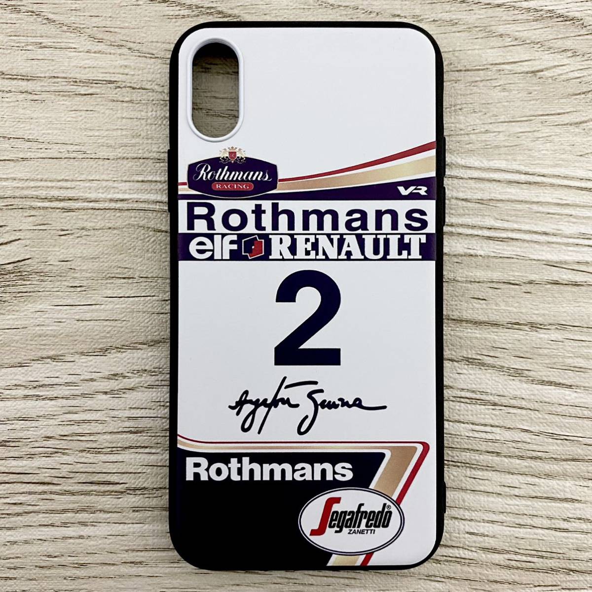  i-ll ton * Senna machine design iPhone X / XS case F1 Williams Renault FW16 Rothmans color smartphone 