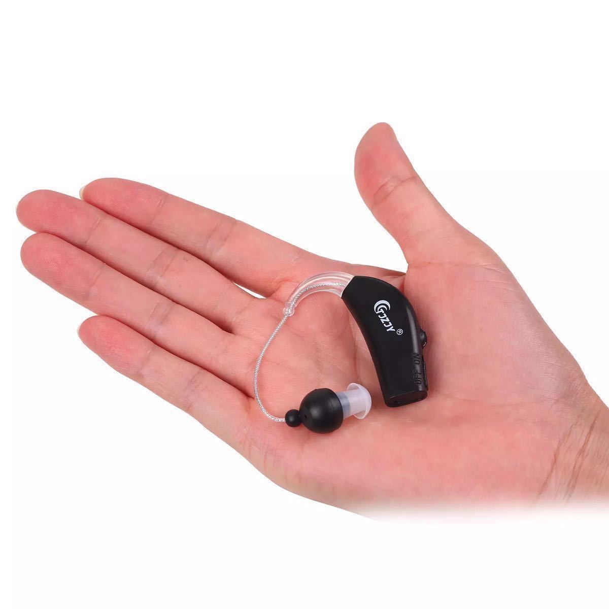 送料無料 最安値 補聴器 両耳ペア 新品未使用 集音器 高音質 充電式 耳掛け補聴器 軽度〜高度用_画像4
