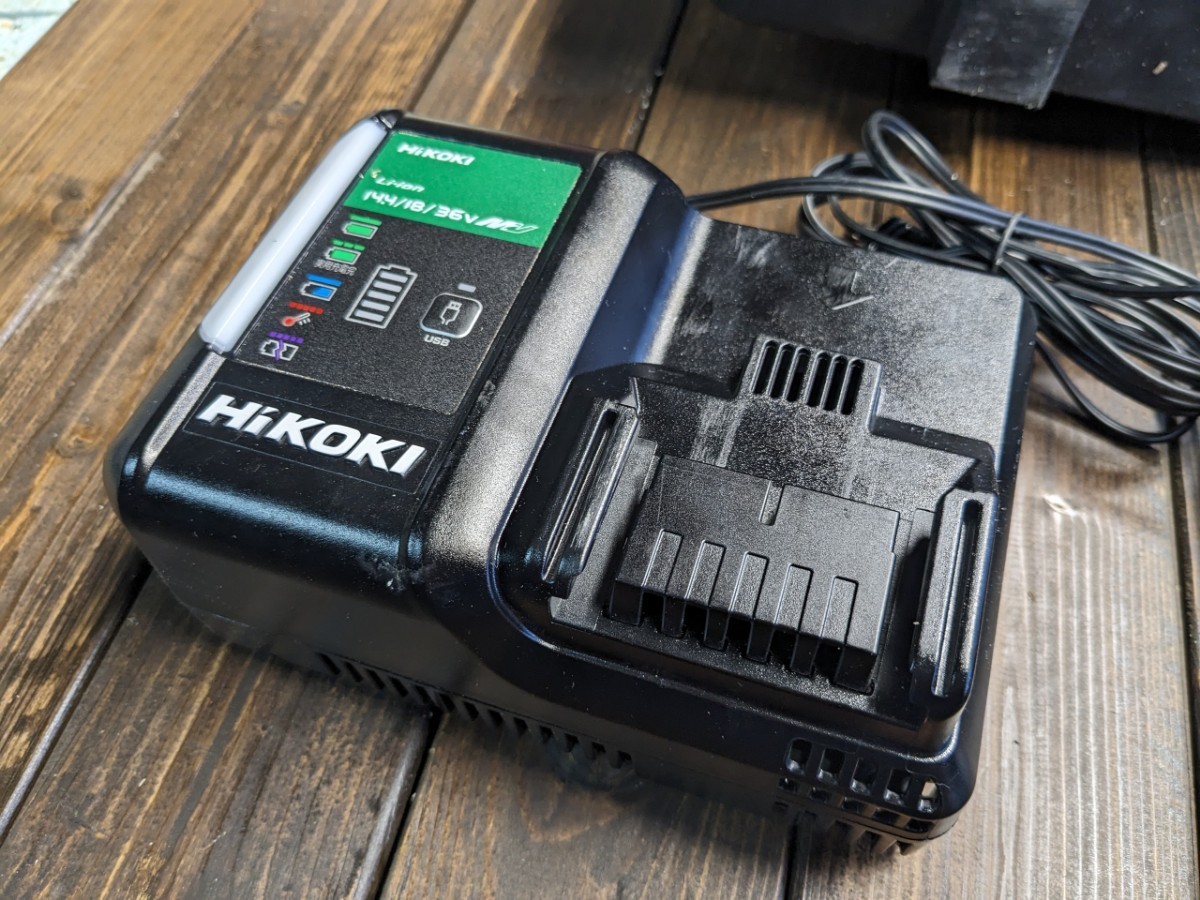 HiKOKI WH36DC 36V コードレス インパクトドライバ ＋マルチボルト 2.5/5.0Ahバッテリ×1個＋急速充電器付 中古_画像5