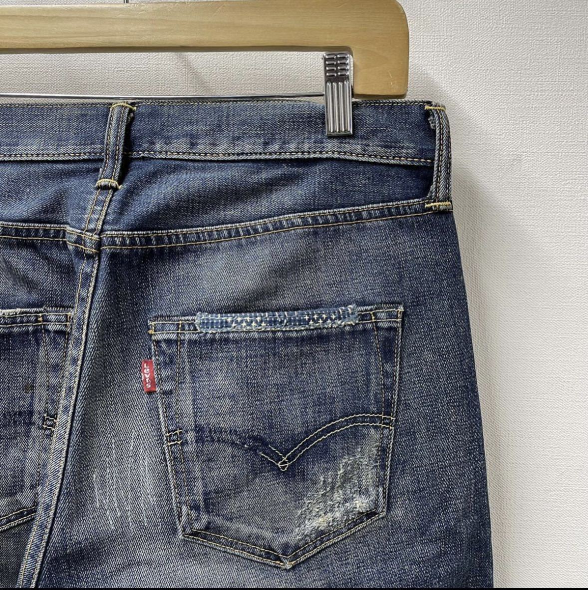 Levi's 501リーバイス　日本製 レプリカビンテージカスタム リペア加工 品番不明_画像4