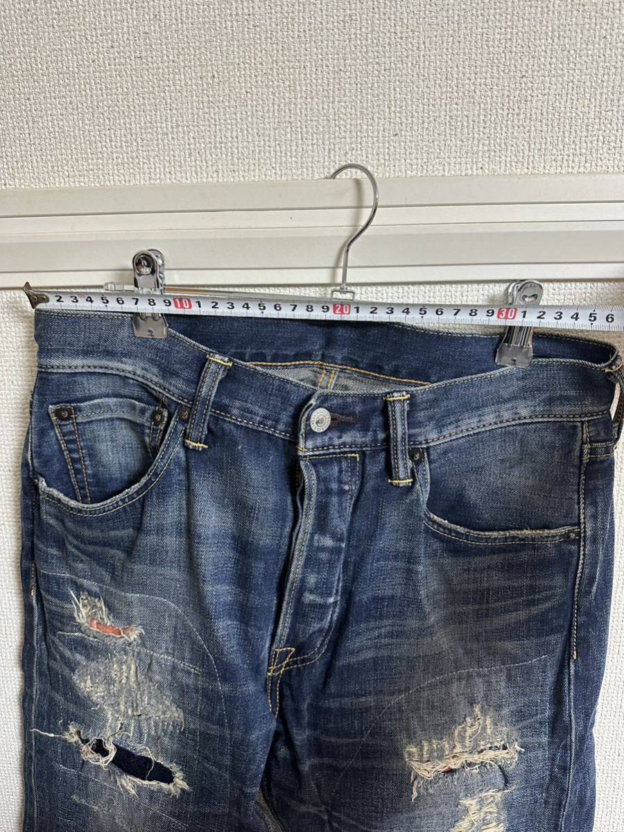 Levi's 501リーバイス　日本製 レプリカビンテージカスタム リペア加工 品番不明_画像8