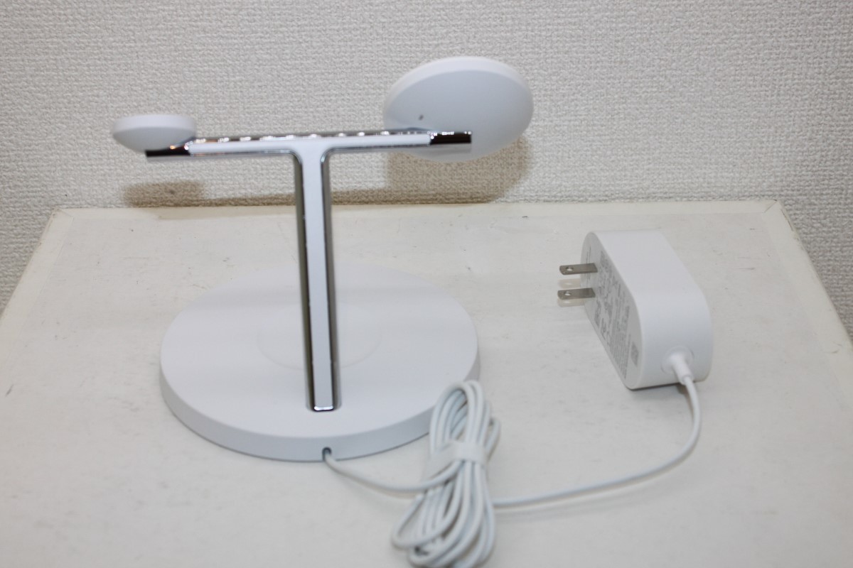 MagSafe公式認証 磁気 ワイヤレス 充電器 Belkin WIZ017 BOOST CHARGE PRO 3-in-1 Wireless Charging Stand With MagSafe ベルキン_画像5