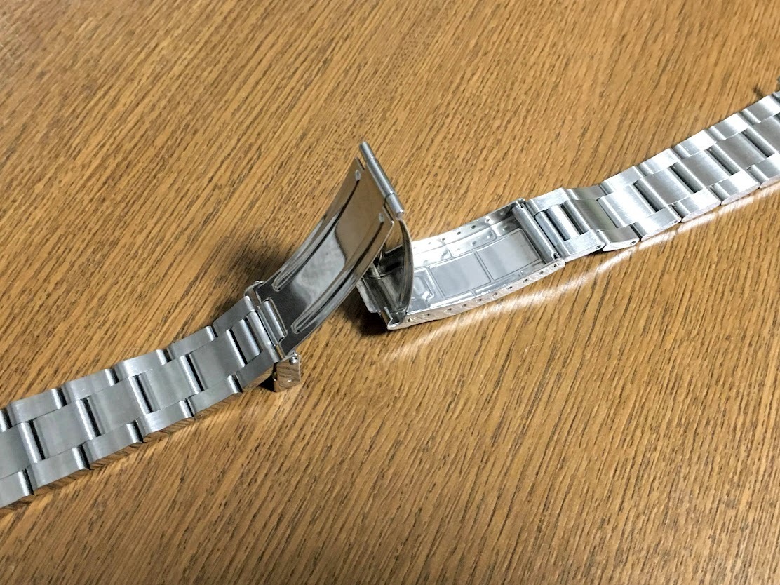 上質 ステンレス時計ベルト 幅20ｍｍ 新品 シルバー ロレックスなどに 交換 腕時計 替えベルト バンド_画像4