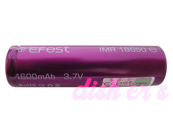 Efest IMR 18650 LI-MN 16A 1600mAh 充電池 2本 VAPE 充電式 バッテリー _画像4