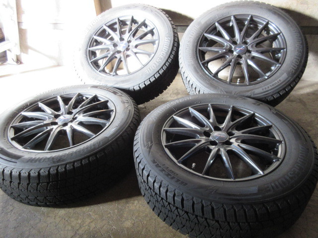 冬用set!! Weds VELVA (ガンメタ) (17x7+48 5H/100) バリ溝(BS DM-V3/2022) 225/60R17 スバル XV フォレスター 他にも!! 格安1,000売切り!!_画像1