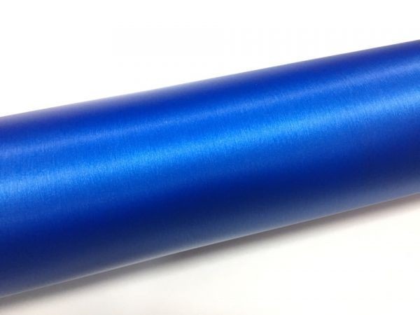 カーラッピングシート アルミ ブラッシュド ブルー 青色 縦x横 A4(21cmx30cm) SHH04 アルミ 削り 外装 内装 耐熱 耐水 DIY_画像2