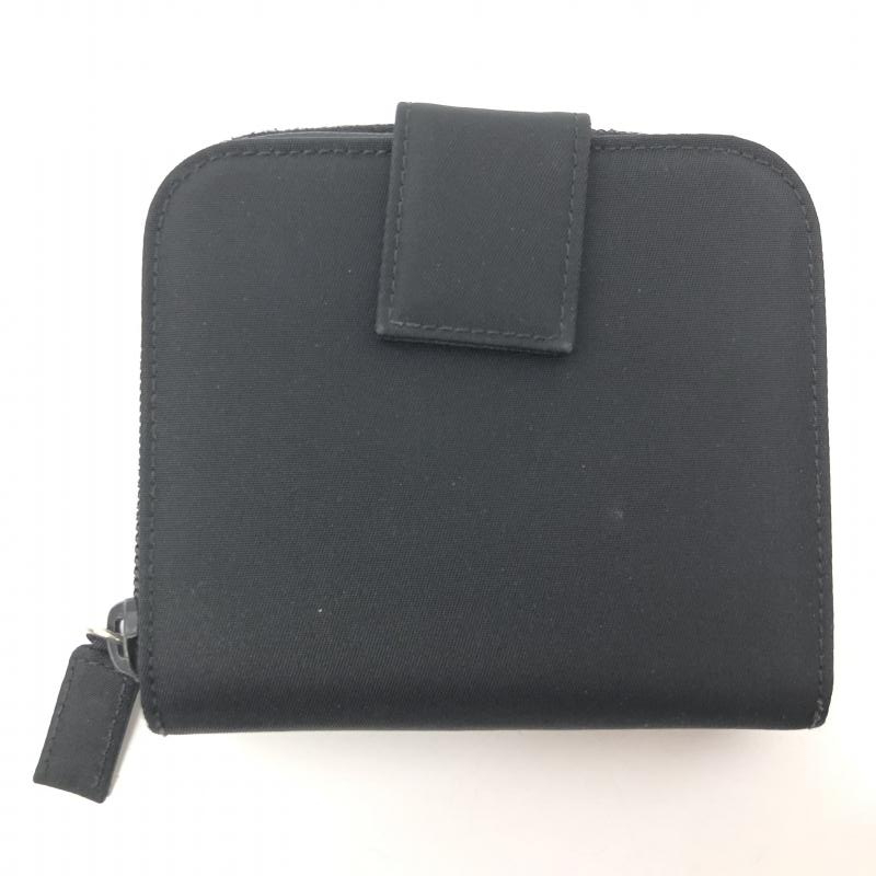 【中古】PRADA　サフィアーノ　二つ折り財布　ブラック　プラダ[240066131371]_画像3