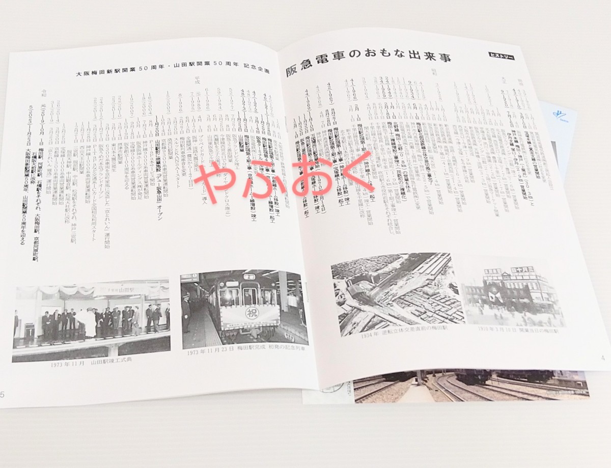 阪急電車 大阪梅田駅 新駅開業 2点◆50周年記念入場券◆阪急沿線2023年11月号 セット 阪急電鉄 電車 鉄道 _画像3