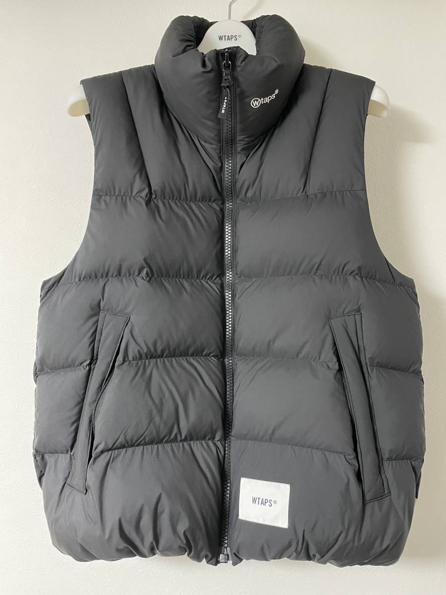 WTAPS BIVOUAC VEST 21AW / Sサイズ 01 黒 ダブルタップス ビバーク ダウンベスト ダウンジャケット POLY.  TAFFETA. LIMONTA 212BRDT-JKM04