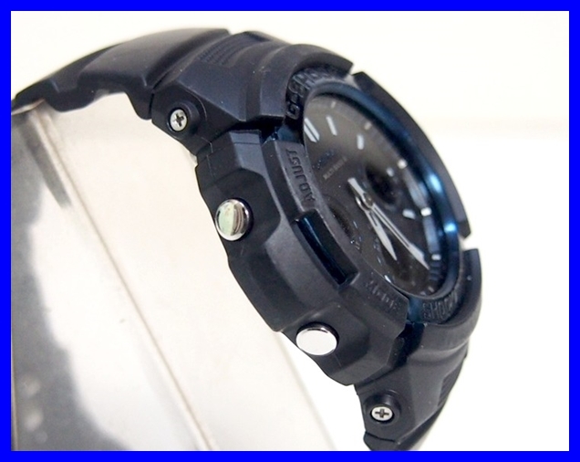 ★CASIO G-SHOCK カシオ Gショック 電波タフソーラー AWG-M100A-1AJF 動作OK！★_画像3