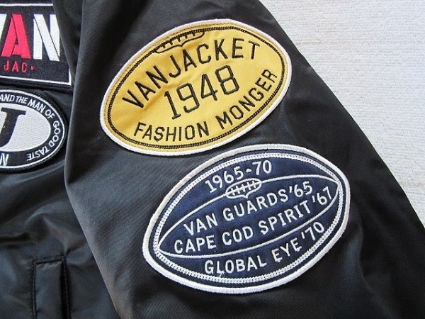 很難獲得（@ _ @）VAN JACKET Premium MA - 1黑L尺寸~VAN 70週年限量款 原文:入手困難です(@_@)　VAN JACKET プレミアムＭＡ－１　Black　Lサイズ　～　VAN 70th Anniversary　限定モデル