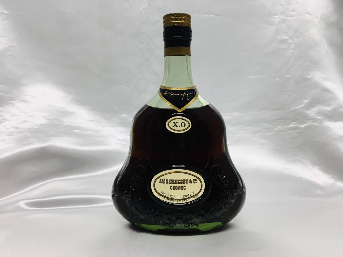 O49396【未開栓】JAs Hennessy（ジャズ ヘネシー）XO 金キャップ グリーンボトル 40％ 700ml _画像2