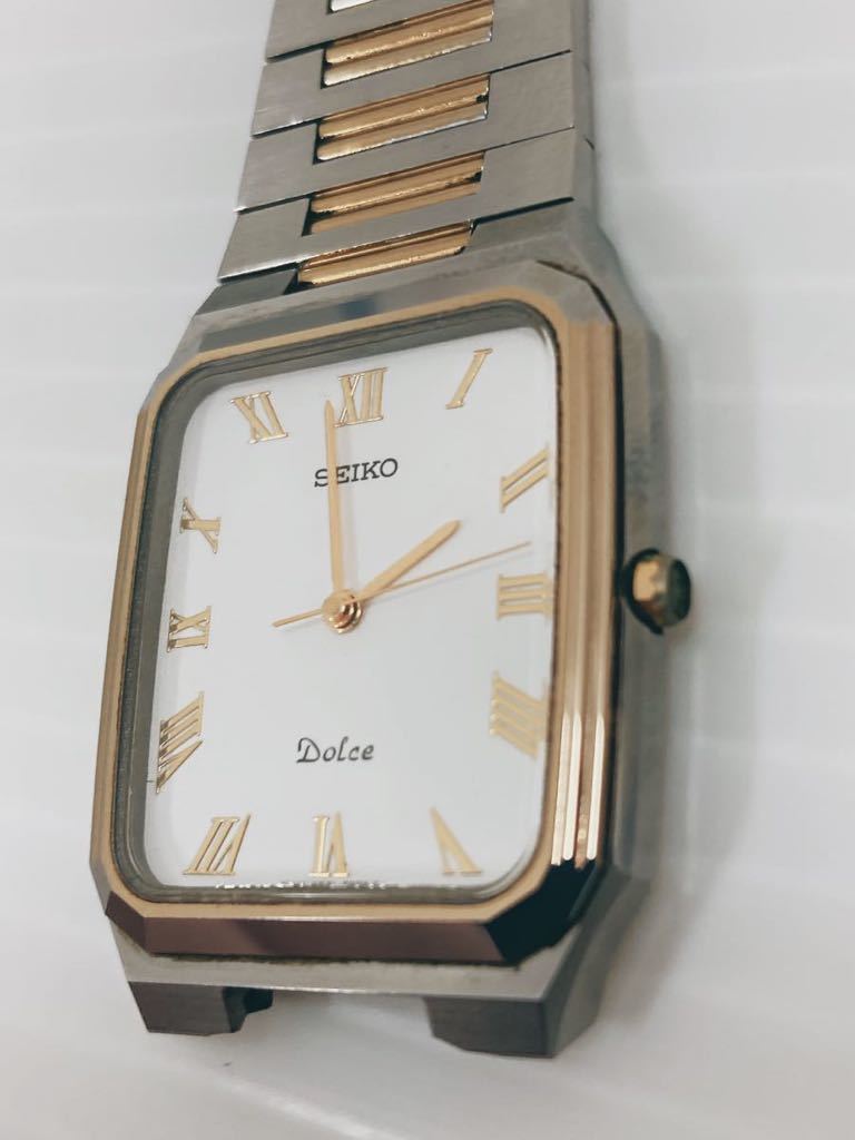 SEIKO DOLCE セイコー ドルチェ 5E31-5B00 白文字盤 メンズ腕時計 非稼働品 ジャンク品_画像3