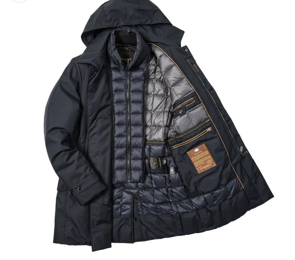 * новый товар m-re-MOORER REMBRANDT-GF ACQUA PROOF down пальто с отложным воротником передний подкладка имеется осень-зима 397152-50 обычная цена 27500