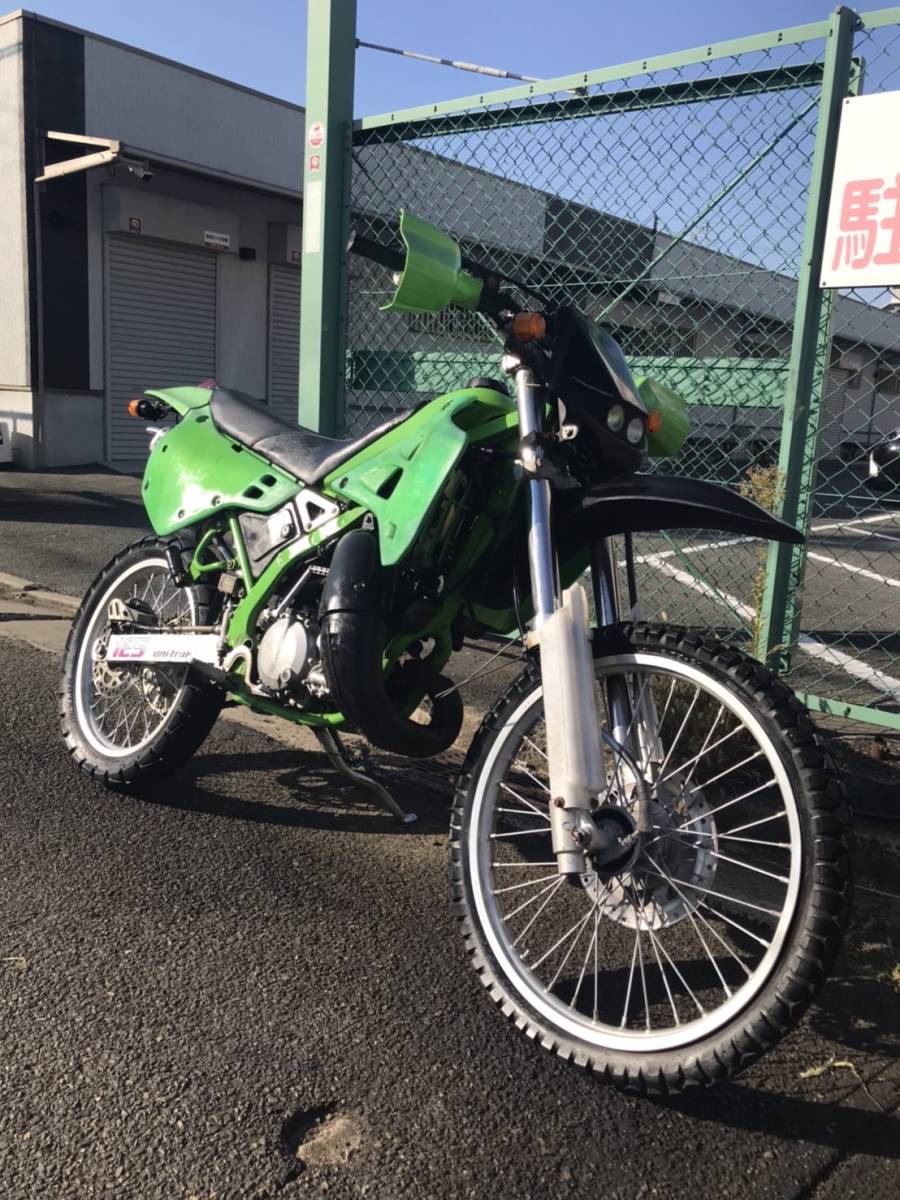 カワサキ　KDX125SR　DX125A　13101㎞　エンジン実働　125㏄　モトクロス 山林 書類あり 大阪より 売り切り KLX KLE オフロード_画像1