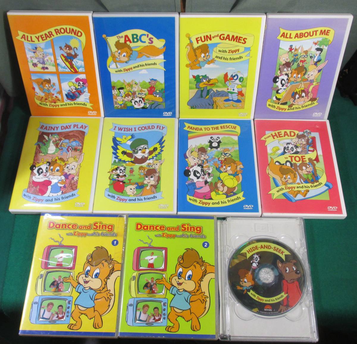 【希少 11本】Zippy and his friends ＤＷＥ ディズニー 英語 システム ズィッピー ＤＶＤ _画像1