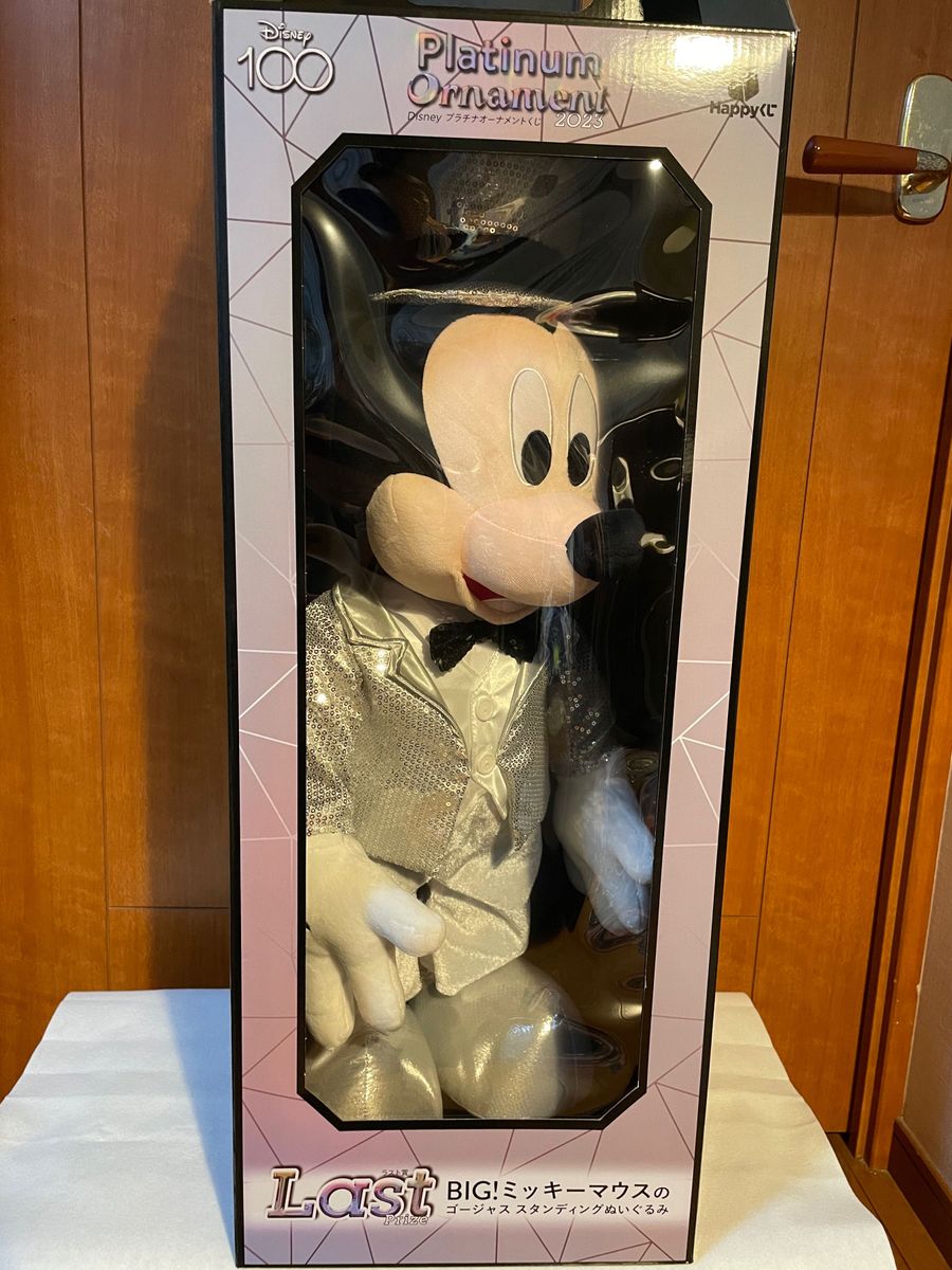 『Disney プラチナオーナメントくじ2023』ラスト賞　BIG ミッキーマウスのゴージャススタンディングぬいぐるみ Yahoo!フリマ（旧）