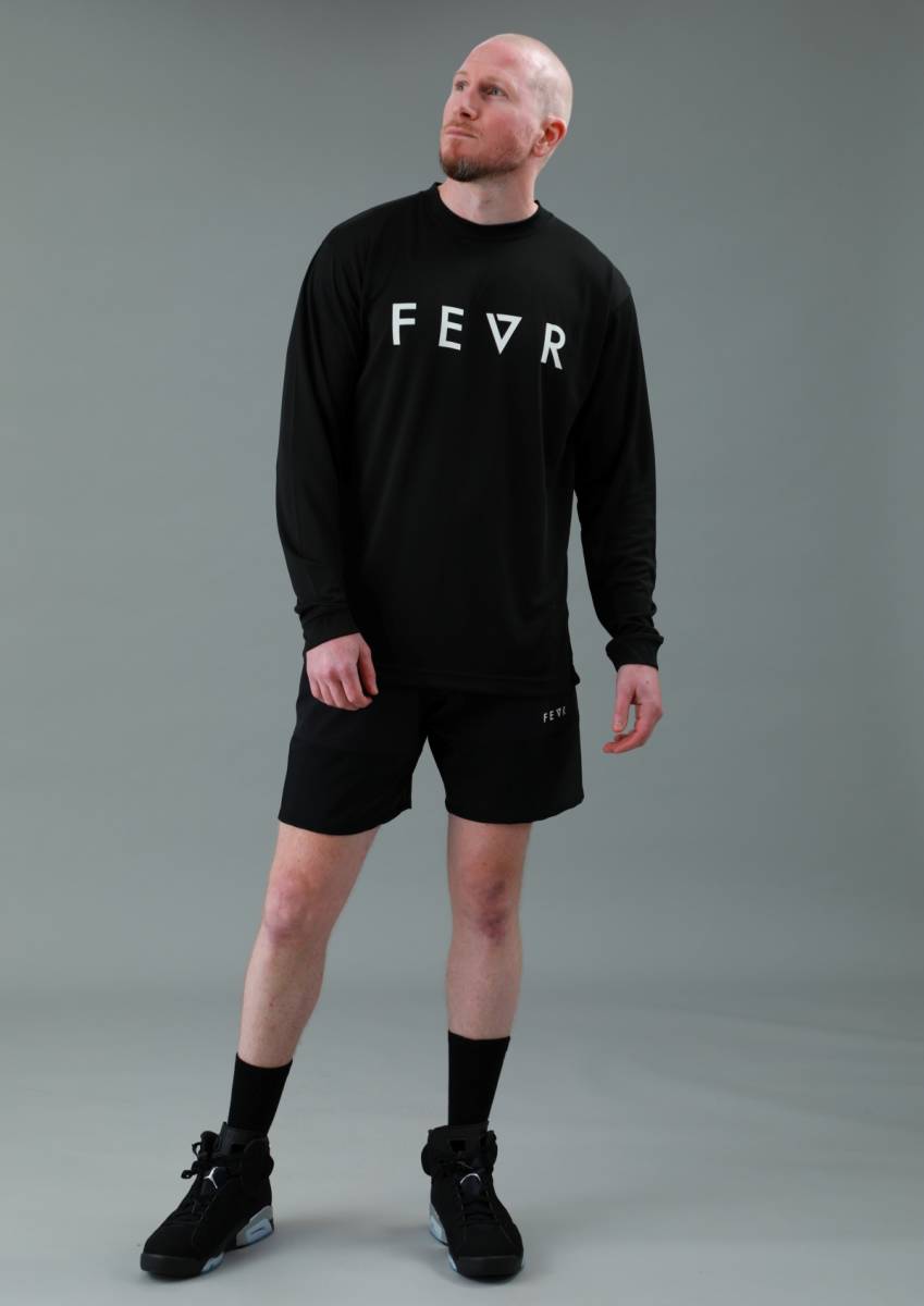 限定■FEVR フォーエバー■送料込■速乾性■長袖 ドライTシャツ ロンT■紺 M■サーフィン スケートボード BMX 格闘技 リバーサル rvca_画像8