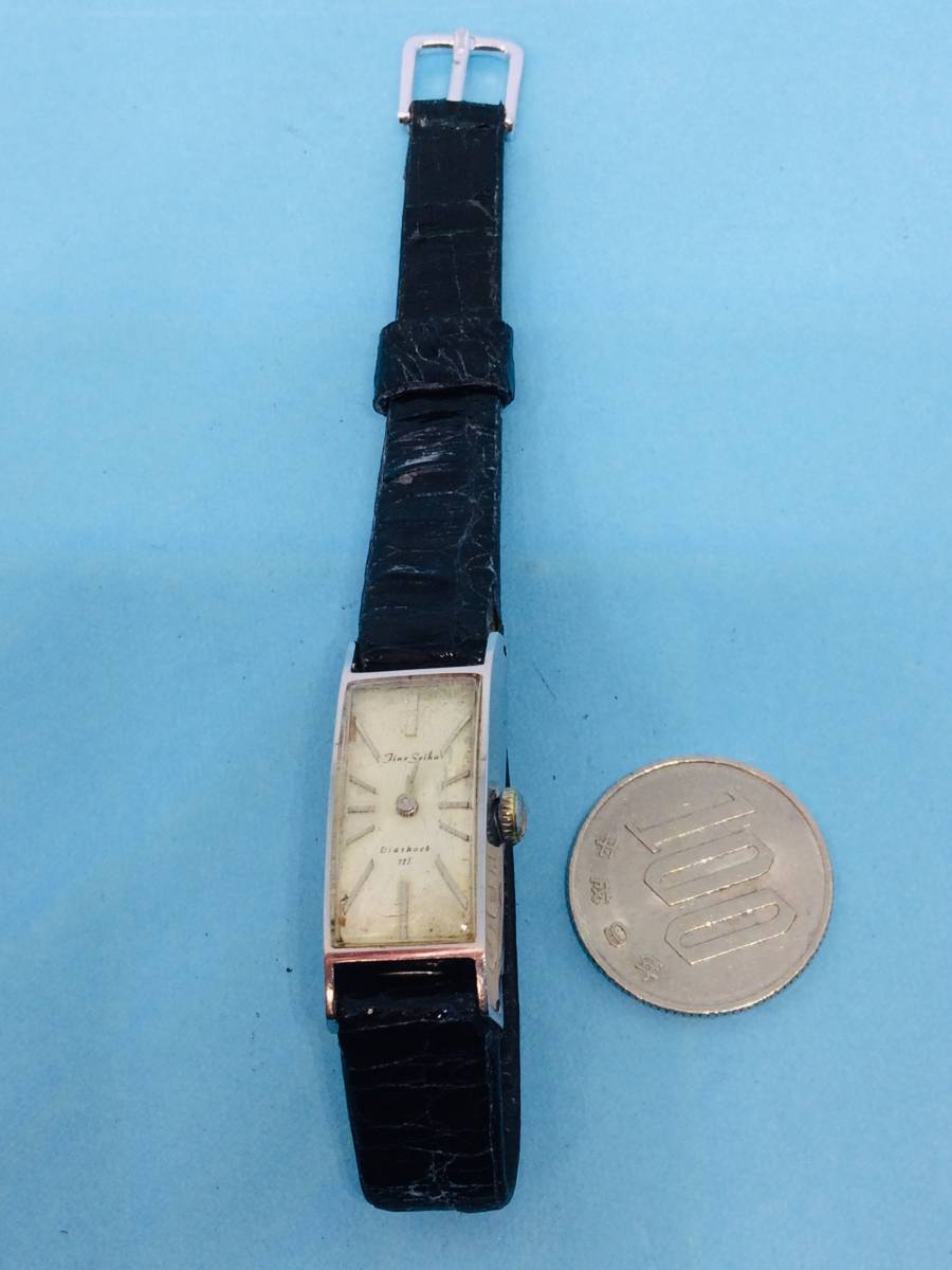 (A04)コレクションⅣ(*'▽')稼働・セイコー手巻きFineSeiko（クリーニング済）シルバー手巻き腕時計USED（送料全国一律185円)素敵な時計。_セイコー手巻きお楽しみ下さい。