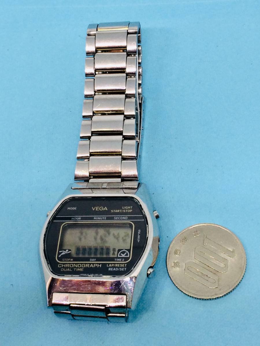 (A47)あらゆるシーンに(*'▽')シチズン・ベガ・デジタル（電池交換済み）メンズ・腕時計USED（送料全国一律185円)素敵な時計です。_シチズンベガデジタルお楽しみ下さい。