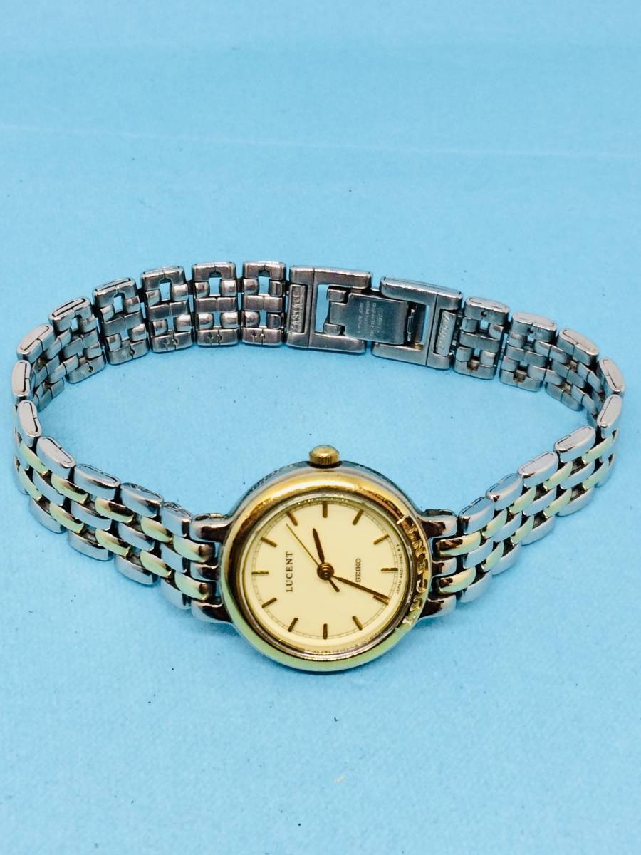(A56)人気の(*'▽')セイコー・ルーセント（電池交換済み）S&Gコンビネーション・レディス腕時計USED（送料全国一律185円)素敵な時計です。_画像6