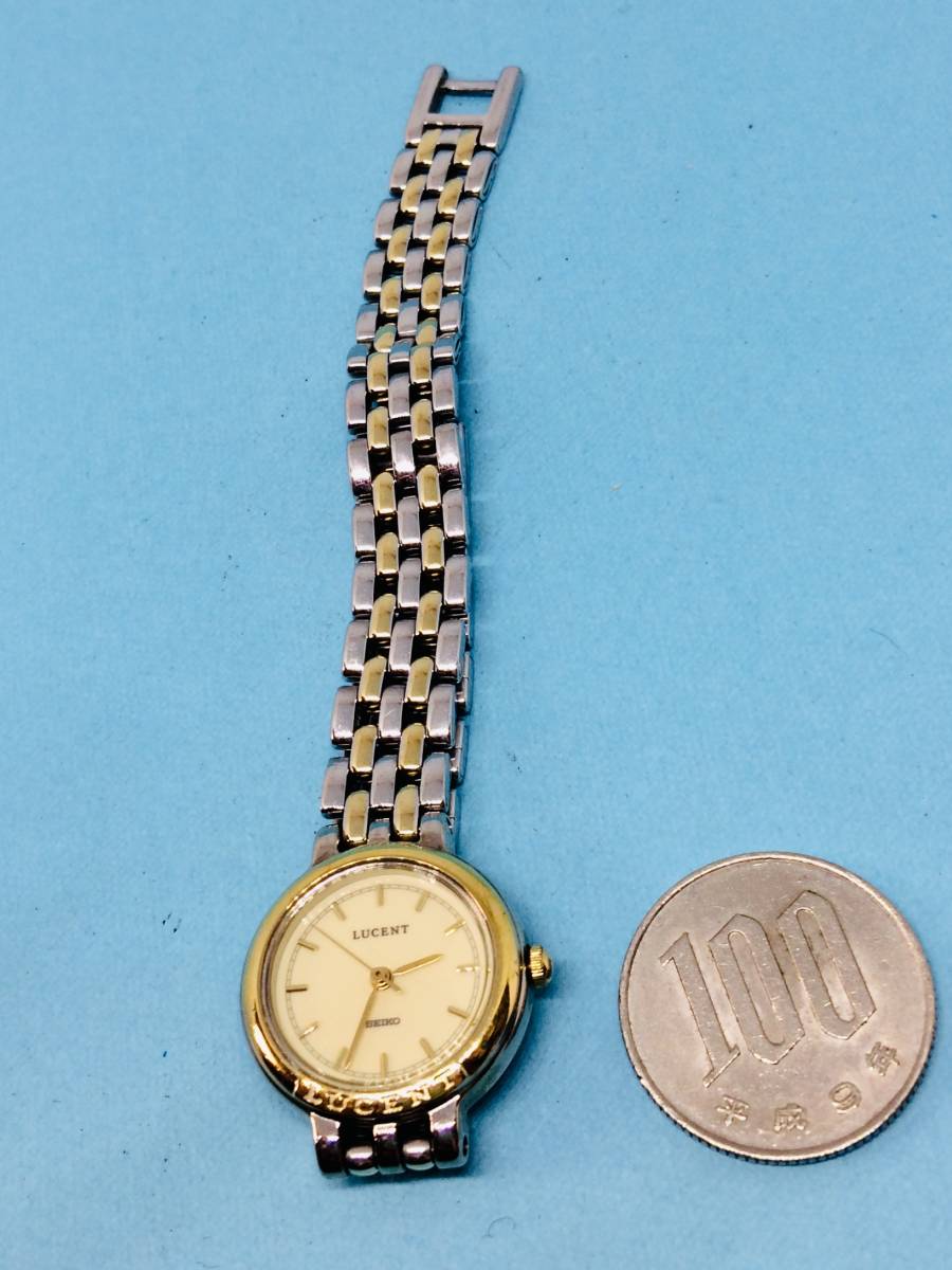 (A56)人気の(*'▽')セイコー・ルーセント（電池交換済み）S&Gコンビネーション・レディス腕時計USED（送料全国一律185円)素敵な時計です。_セイコールーセントお洒落楽しんで下さい。