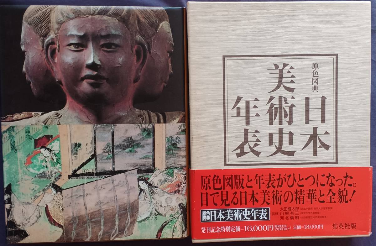 原色図典 日本美術史年表 1986年第一刷 集英社 縄文時代から1984年草間彌生まで 定価16,000円_画像1