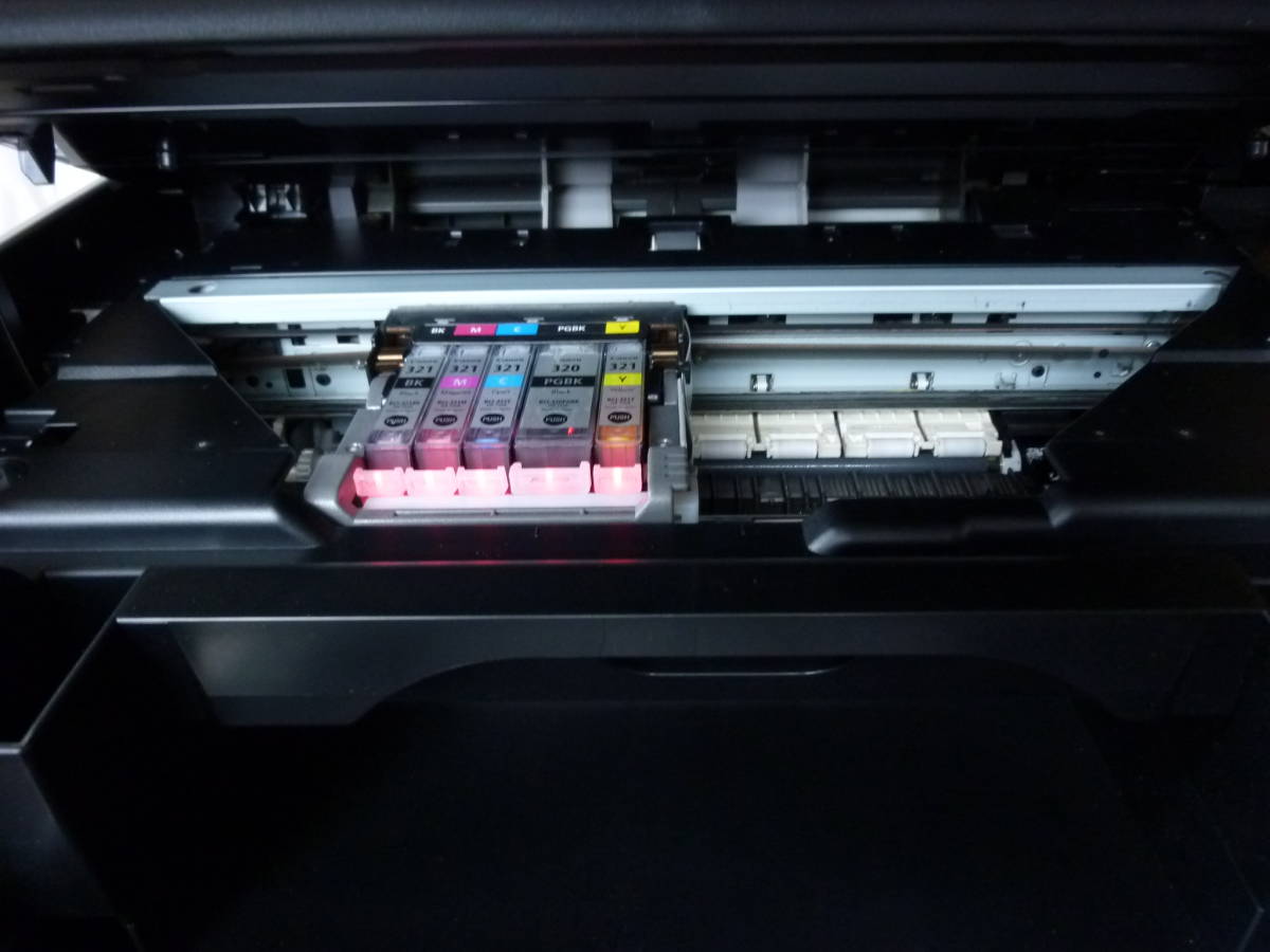 良品　プリンター複合機　CANON キャノン　PIXUS MP640　純正インク5色新品セット　付属品あり　はがき連続印刷OK_画像8